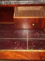 Commode écritoire noyer &amp; son marbre vintage
