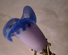lampe a balancier bronze et laiton fin 19e siècle, bon etat 