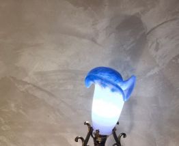 lampe a balancier bronze et laiton fin 19e siècle, bon etat 