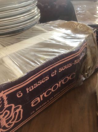 6 tasses et sous-tasses Rosaline ARCOROC
