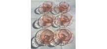 6 tasses et sous-tasses Rosaline ARCOROC