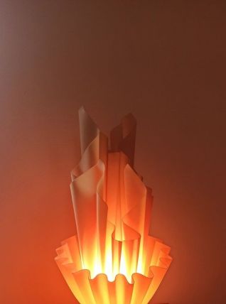 Lampe de table à poser Georgia Jacob corolle 1970