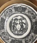 6 assiettes langage des fleurs Gien