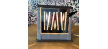 Ancien grille-pain / toaster vintage reconverti en lampe
