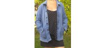 veste bleu vintage