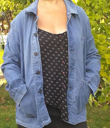 veste bleu vintage