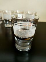 Lot de 6 verres granités blancs