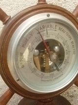 baromètre , gouvernail de bateau , vintage