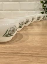 Set de 6 tasses arcopal "Narcisse"