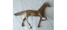 figurine, cheval en laiton, vintage