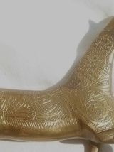 figurine, cheval en laiton, vintage