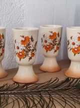 Ensemble de 4 grands mazagrans vintages