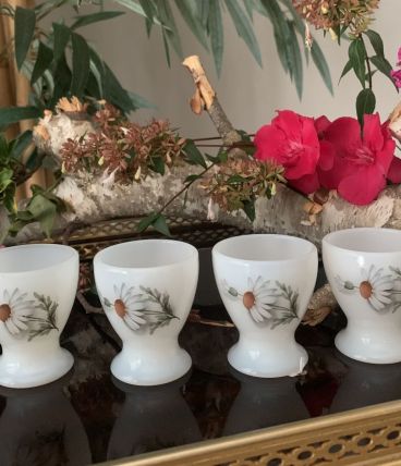 4 Coquetiers Arcopal Marguerites