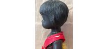 Vintage années 50/60 - Rare Poupée celluloïd noire 25 cm