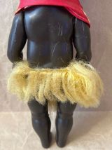 Vintage années 50/60 - Rare Poupée celluloïd noire 25 cm