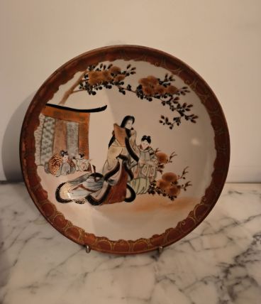 Assiette japonaise 19eme époque kutani 