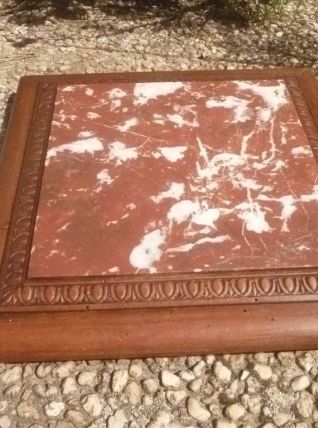 dessous de plat bois et marbre , vintage