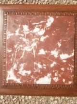 dessous de plat bois et marbre , vintage