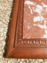 dessous de plat bois et marbre , vintage
