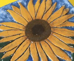 Dessous de plat en céramique "Tournesols"