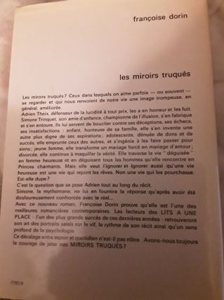 Les miroirs truqués,  Francoise Dorin