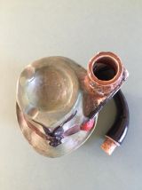 Ancienne bouteille à liqueur en porcelaine  (chasseur)