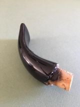 Ancienne bouteille à liqueur en porcelaine  (chasseur)