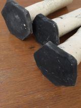 Ensemble de 3 soliflores en céramique raku
