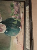 Tableau Peinture originale aquarelle, thème de Bouquet 