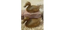 lot de 2 canards en laiton , vintage