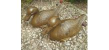lot de 2 canards en laiton , vintage