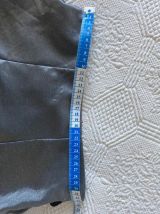 jupe Madrid vintage argentée et noire avec volant taille 34
