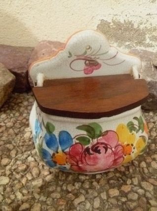 boite a sel , ceramique , vintage