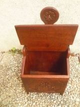 boite a sel en bois vintage