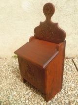 boite a sel en bois vintage