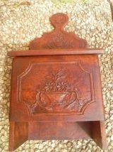 boite a sel en bois vintage