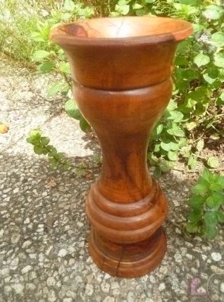 vase en bois d'olivier