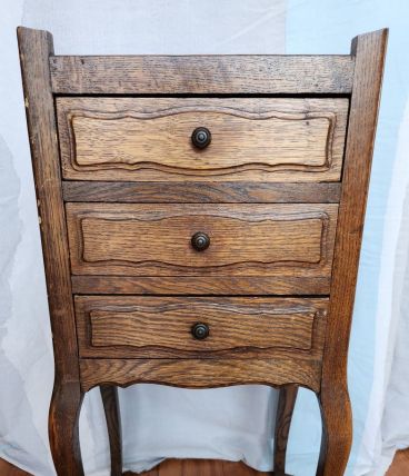 Table chevet / Chiffonnière style Louis XV