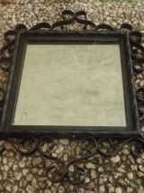miroir en fer forgé, vintage