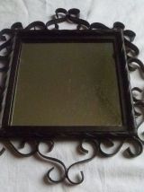 miroir en fer forgé, vintage