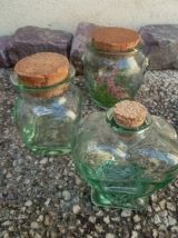 trio de bocaux en verre