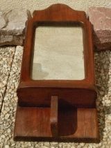 étagère murale miroir  bois , vintage