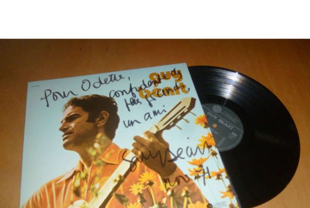 GUY BÉART l'espérance folle + autographe Lp 1971