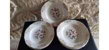 Lot de 10 assiettes creuses en faïence Lunéville 