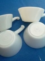 4 tasses anchor hocking made in USA, vintage