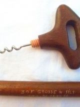 tire bouchon publicitaire BOF Grosse et fils METZ, vintage