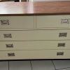 Commode 5 tiroirs d'atelier formica vintage