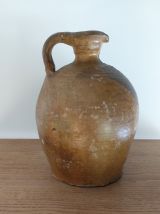 pot en grès ancien vernissé et flammé