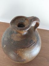 pot en grès ancien vernissé et flammé