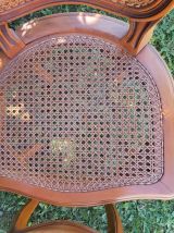 lot de 3 chaises "Régence" en cannage